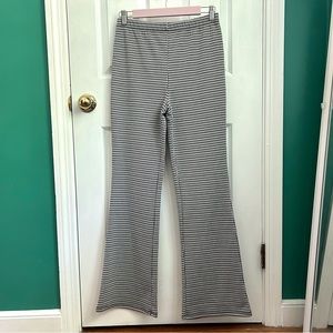 3 for $30 Black/White Herringbone Flare Pants M